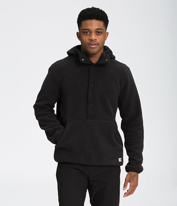 The North Face Pullover Heren Carbondale ¼ Snap LWAO13092 - Zwart